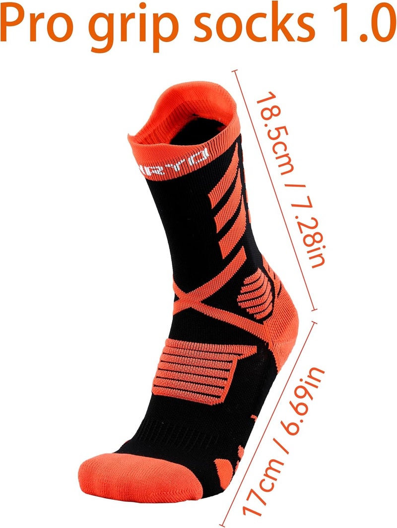 FUNRY Store Grip Socks Soccer for Men&Women,Non-Slip Soccer Socks,Elite Compression Socks for Running Basketball （ men's size 6-11） - Image 2